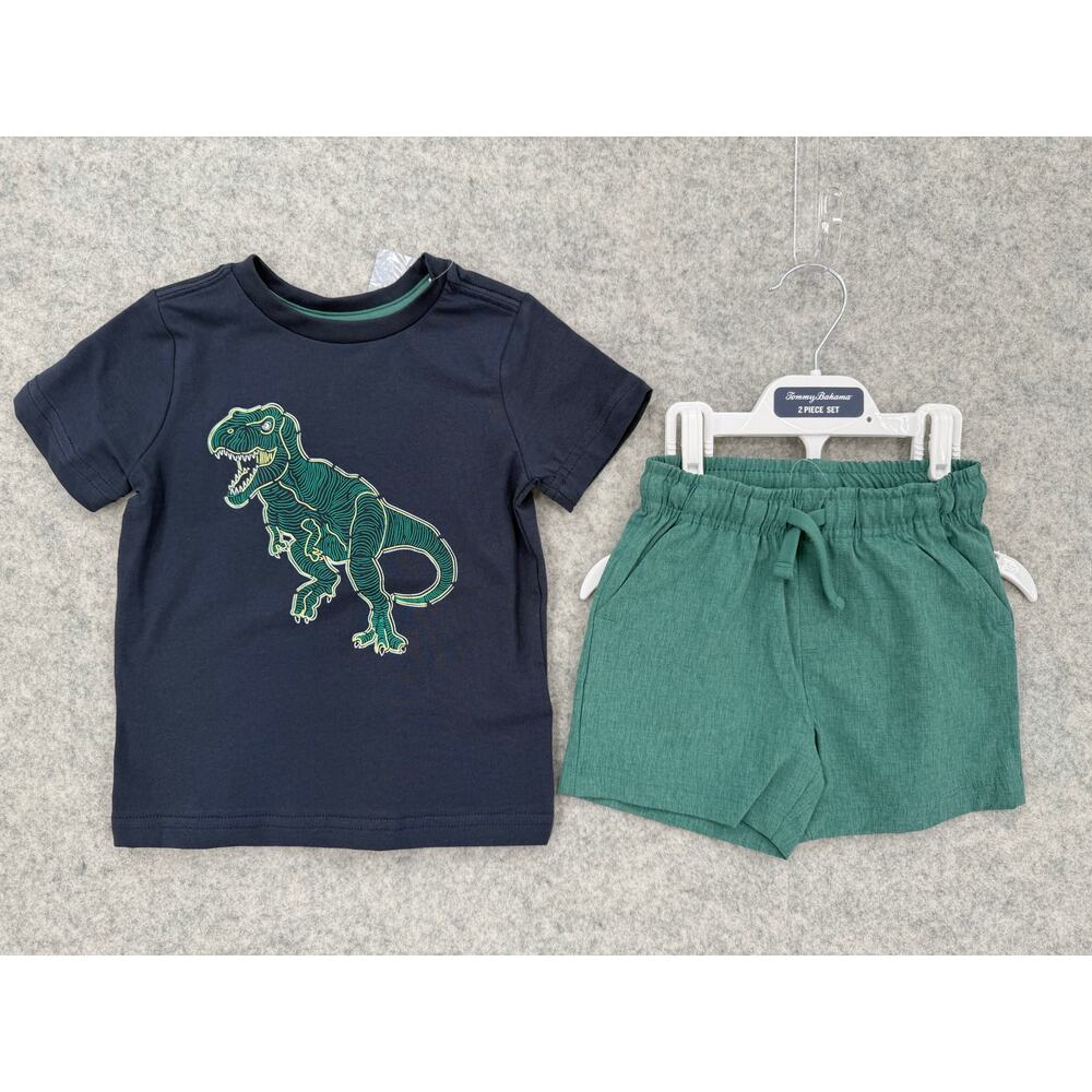 NWT Tommy Bahama Dinosaur Short Sleeve T-Shirt & Shorts Set Kid's Size 12M